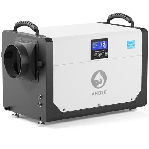 ANDTE Commercial Dehumidifier for Basement 145 Pint Crawl Space Dehumidifiers for Large House with Drain Hose Remote Control Industry Dehumidifier