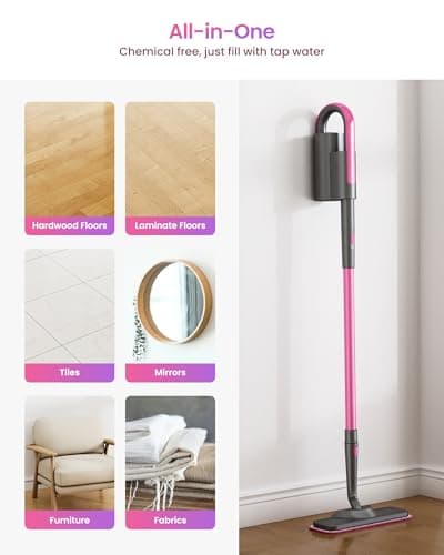 Schenley Steam Mop Cleaner with Detachable Handheld Steamer for Cleaning Hardwood, Laminate Floor, Tiles and Grout, with 14-in-1 Multi-purpose Accessories and Washable Microfiber Pads 6