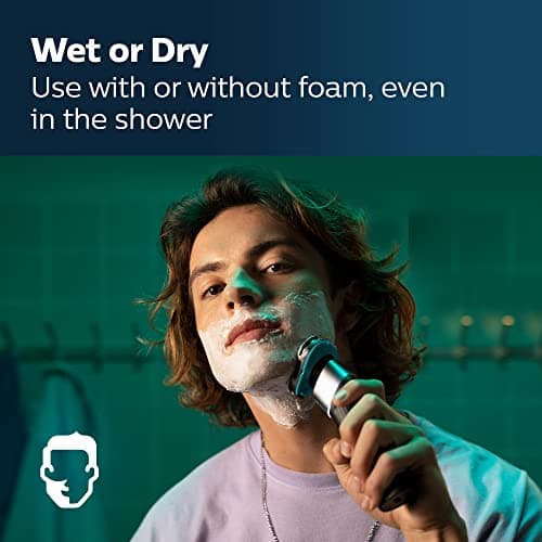 Philips Norelco Shaver 5000X, Rechargeable Wet & Dry Shaver with Precision Trimmer and Storage Pouch, X5006/85 8