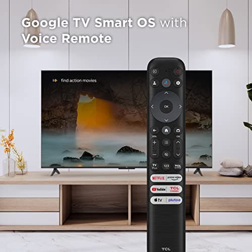 TCL 43-Inch Class S4 4K LED Smart TV with Google TV (43S450G, 2023 Model), Dolby Vision, HDR Pro, Dolby Atmos, Google Assistant Built-in with Voice Remote, Works with Alexa, Streaming UHD Television 9