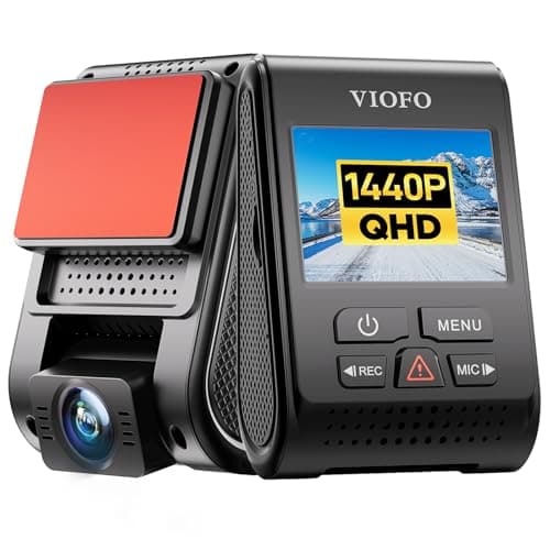 VIOFO Dash Cam A119 V3 2K 2560x1440P Quad HD+ 60FPS Front Car Dash Camera, 5MP STARVIS Sensor, 140-Degree Wide Angle, GPS Included, Buffered Parking Mode, True HDR, Motion Detection, Time Lapse