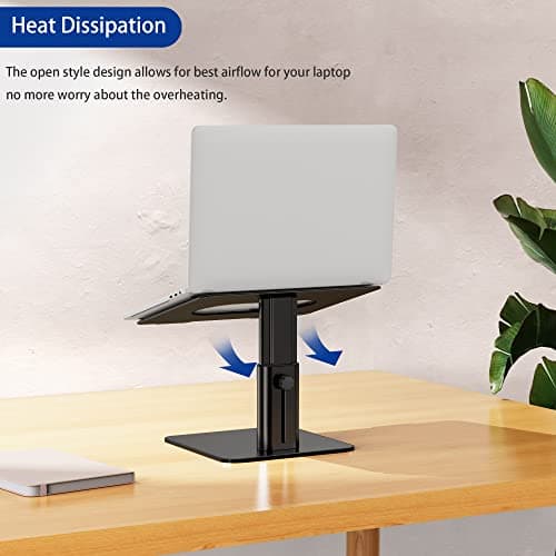 BESIGN LSX6N Laptop Stand, Ergonomic Adjustable Notebook Riser Holder, Computer Stand Compatible with Air, Pro, Dell, HP, Lenovo More 10-15.6" Laptops, Black 9
