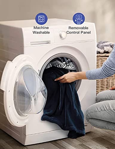 Vagueior Electric Heated Blanket Full Size 72'' x 84'' Extra-Warm Lightweight Cozy Luxury Electric Blanket Machine Washable with 3 Heating Levels Auto-Off Machine Washable - Blue ETL Certification 6