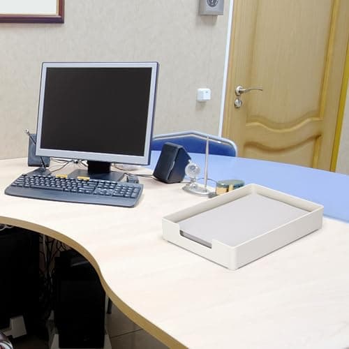 Letter Tray Letter Organizer Paper Tray, Desk Drawer Organizer for Office Supplies, Magazines, Folders, File,Notebooks, Stationery, Plastic Desk Tray for Desktop, for Home, Office, School, 1 Tier 6