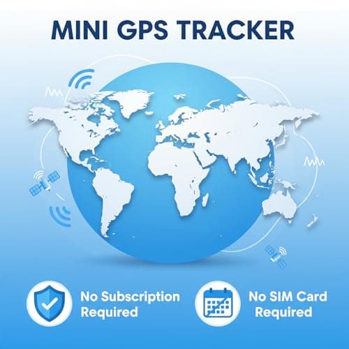2 Pack GPS Tracker for Car Work with Find My (iOS Only) No Subscription Real Time Smart Vehicle Tracker Tags Global Mini Hidden Locator Tracking Devices with Magnetic Case No Monthly Fee for Bike Pets 6