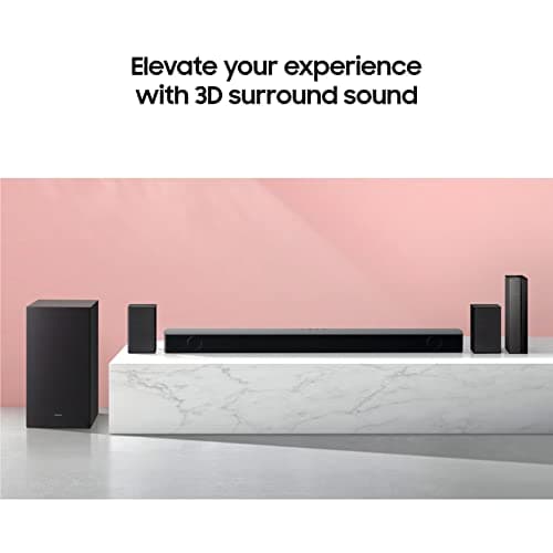 SAMSUNG HW-B57C B-Series 4.1ch Soundbar w/Dolby Audio/DTS Virtual X, Game Mode, Wireless Bluetooth TV Connection, Rear Speaker Kit & Subwoofer Included 6