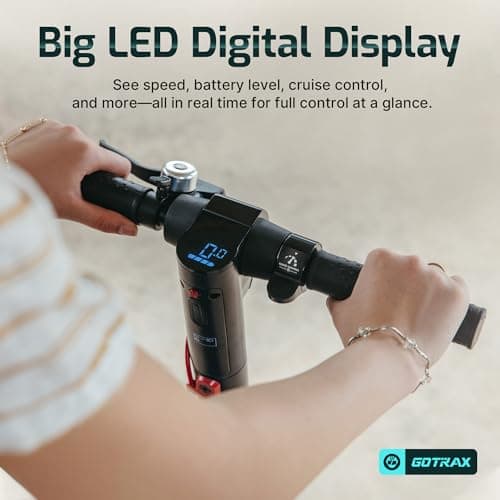 Gotrax GXL V2 Electric Scooter, 8.5" Solid Tire, Max 12 Mile and 15.5Mph Speed Power by 250W Motor, Lightweight 25.95lb, Cruise Control Aluminum Alloy Frame Foldable Commuting Escooter for Adults 4