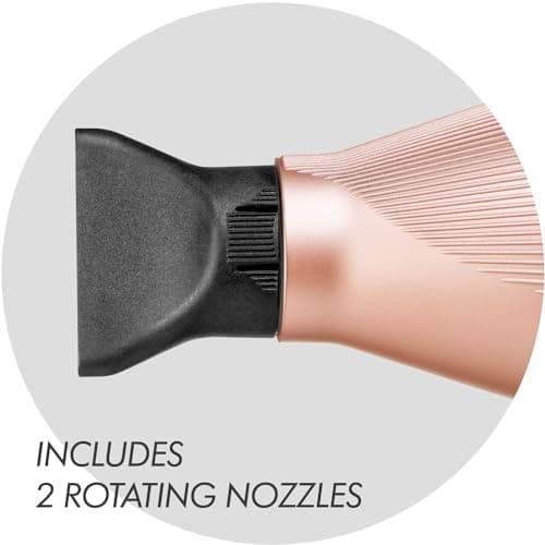 Sam Villa Lightweight & Quiet Ionic Professional Hair Dryer With Variable Speed & Temperature, Rose Gold 6