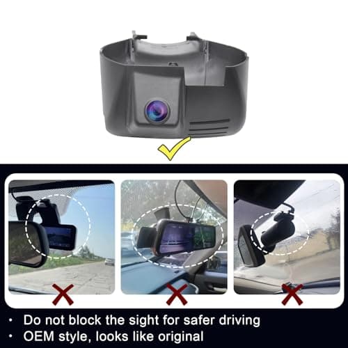 Mangoal 4K Dash Cam Custom fit for Dodge RAM 1500/2500/3500 2019 2020 2021 2022 2023 2024 (Model D), Rebel Big Horn Laramie, UHD 2160P Video, OEM Look App & WiFi,Loop Recording G-Sensor, 64GB Card 5