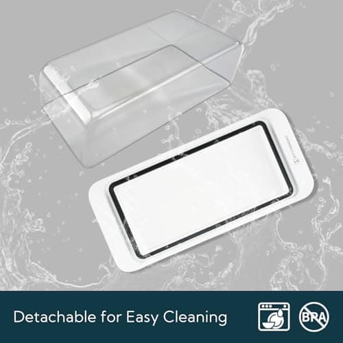 KITCHENDAO Large Airtight Butter Dish with Lid for Countertop and Fridge, Butter Keeper, Plastic Butter Holder Tray for 2 Sticks East Coast/West Coast/European Style/ Kerrygold Butter/ Cream Cheese 6