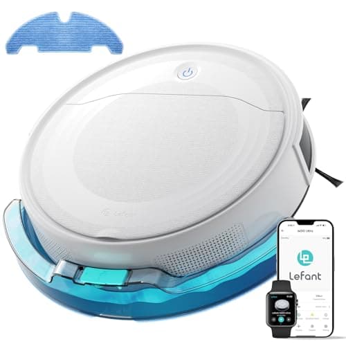 Lefant M310 Ultra Robot Vacuum and Mop, 6000Pa Suction-Slim Robotic Cleaner with ToF LiDAR Navigation, Accurate Obstacle Avoidance, WiFi/App/Alexa Control, 170min Runtime, for Pet Hair and Home