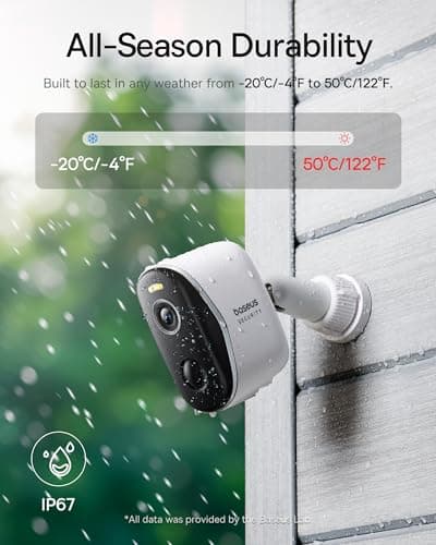 Baseus Security Cameras Wireless Outdoor, N1 2-Cam Kit with True 2K Clarity, No Monthly Fee, 16TB Expandable Local Storage, 210-Day Battery Life, Spotlight & Alarm, Works with Alexa and Google Home 6
