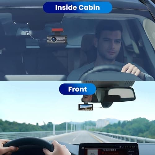 Upgraded Front & Rear Dashcam,2025 New Car Dash Cam 1080p Dash Camera, 24-Hour Night Vision and HDR, Loop Recording and Motion Detection (Dual Recording Front and Behind of Car) with 32G Memory Card 8