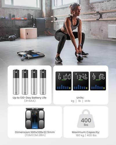 RENPHO Smart Scale for Body Weight, FSA&HSA Eligible, Digital Bathroom Scale BMI Weighing Bluetooth Body Fat Scale, Body Composition Monitor Health Analyzer with Smartphone App 7