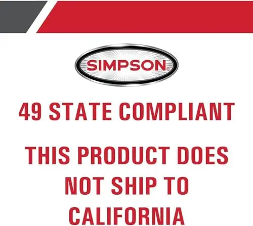 SIMPSON Cleaning PS3228 PowerShot 3300 PSI Gas Pressure Washer, 2.5 GPM, Honda GX200 Engine, Includes Spray Gun and Extension Wand, 5 QC Nozzle Tips, 5/16-inch x 25-foot MorFlex Hose, 49-State 6
