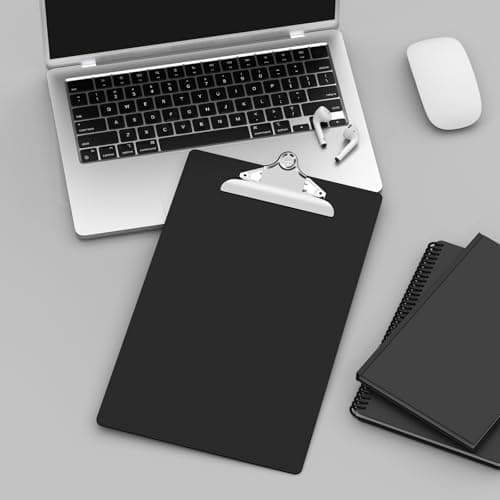 Macroclo Legal Size Clipboard, Black Plastic 8.5 x 14 Clip Board for Lawers, Heavy Duty Butterfly Clip, 9 x 15 in, Office & School Supply 7