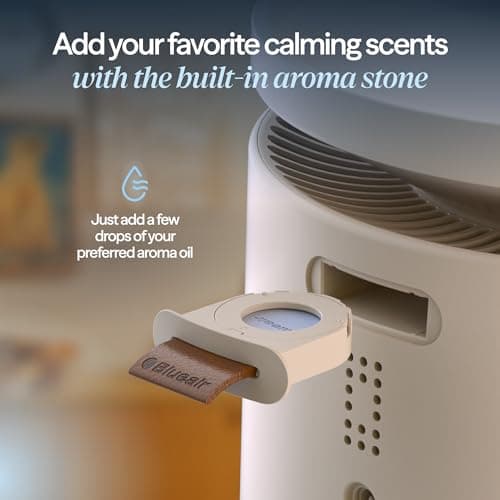 BLUEAIR Room Humidifier - DreamWell - 48Hr Top-Fill Mist-Free InvisibleMist Technology Aroma Stone for Essential Oils and Soothing Mood Lighting - Quiet Operation for Bedroom and Home Use, Beige 5