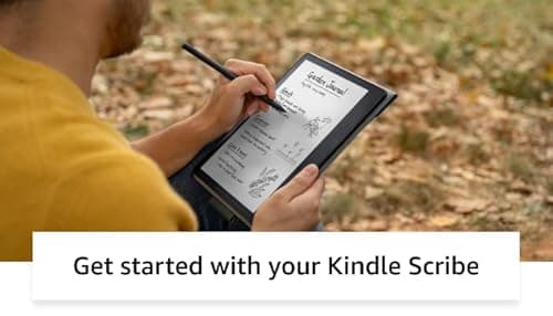 Amazon Kindle Scribe (32 GB) - 10.2” 300 ppi Paperwhite display, a Kindle and a notebook all in one, convert notes to text and share, includes Premium Pen 14