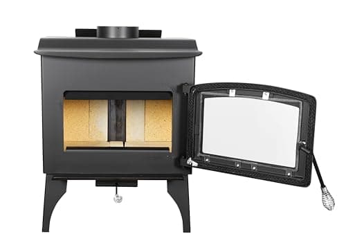 Pleasant Hearth 1,200 Sq. Ft. Small Wood Burning Stove with legs 7
