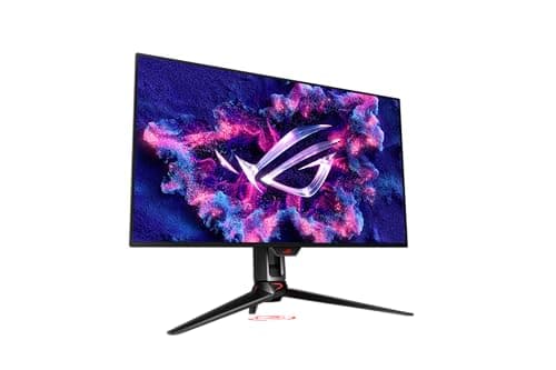 ASUS ROG Swift 32” 4K OLED Gaming Monitor (PG32UCDM) - UHD (3840 x 2160), QD-OLED, 240Hz, 0.03ms, G-SYNC Compatible, Custom Heatsink, Graphene Film, 99% DCI-P3, True 10-bit, 90W USB-C 9