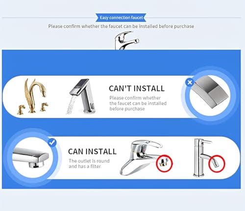 Water Flosser for Family Use 3 Jet Tips & 3 Toothbrush for Faucet & Shower, Oral Irrigator Non-Electric Safety , Dental Oral Care Tooth Cleaning 7