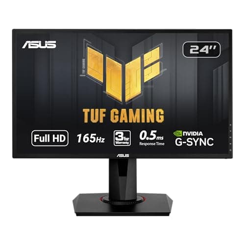 ASUS VG248QG 24” G-Sync Compatible Gaming Monitor 165Hz Full HD 1080p 0.5ms DP HDMI DVI Eye Care