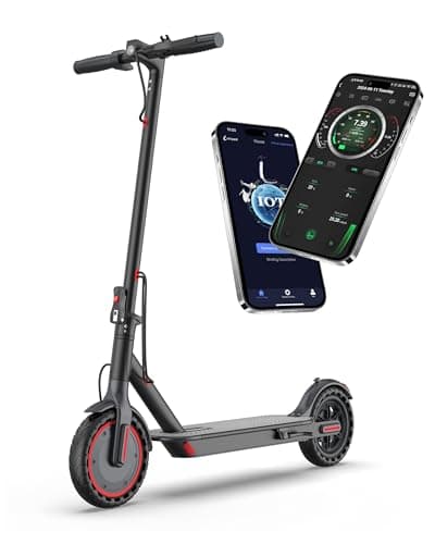 MAXSHOT Electric Scooter for Adults, 8.5/10/14" Tires, 19/22Mph, 350W/500W Motor, 21-28 Miles Range, Folding E-Scooter with Dual Suspension,APP Control