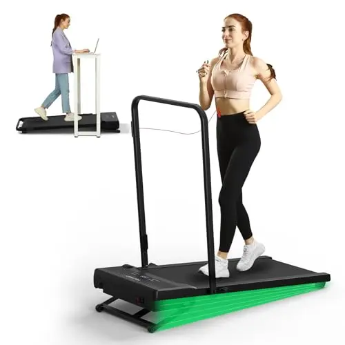 FelFast Walking Pad Treadmill, 12% 5-Level Auto Incline, 2-in-1 Under Desk Foldable w/Remote Control, 12 HIIT Mode, 265 Lbs, 7.6 MPH Max, Portable Treadmill for Office Home, No Tablet Stand