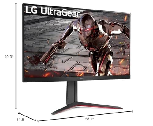 LG 32GN650-B Ultragear Gaming Monitor 32-Inch QHD (2560 x 1440) Display 165Hz Refresh Rate 1ms MBR HDR 10 sRGB 95% Color Gamut AMD FreeSync - Black 8