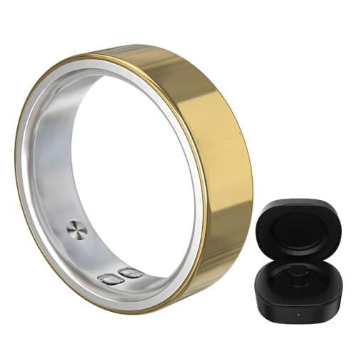 CONSSU Ring Gen 2 Air, AI Smart Ring, Fitness/Sleep/Health Tracker for Women&Men, Vibration Reminder, No APP Fee, 4-6 Day Battery Life,Temp/HR/SPO₂ Monitoring, for Android & iOS - Size 8