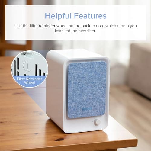 LEVOIT Air Purifiers for Bedroom Home, Freshener Filter Small Room for Smoke, Allergies, Pet Dander, Pollen, Odor, Dust Remover, Ozone Free, Quiet, Desktop, Office, Table Top, LV-H126, Blue 7