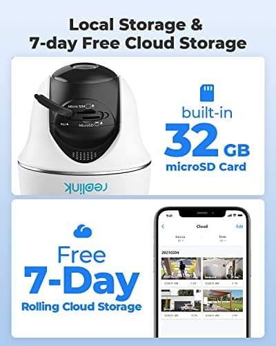 REOLINK 4G LTE Cellular Security Camera Outdoor, 5MP No WiFi, 360° Pan-Tilt Go PT Plus+Solar Panel+32GB SD Card, Wireless Solar Powered, 2K+ Color Night Vision, Smart AI Detection 7