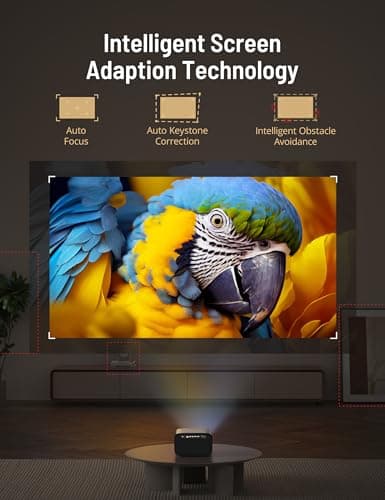 Paris Rhône Ultra 4K Projector,Native 4K Projector with WiFi 6 and Bluetooth 5.0,12w*2 3D Soundscape,600 ANSI Lumens, Android TV,Auto Focus/Keystone, Home Projector Compatible with iOS/Android/HDMI/TV 6