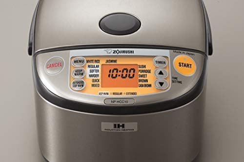 Zojirushi NP-HCC10XH Induction Heating System Rice Cooker and Warmer, 5.5-Cup, Stainless Dark Gray 3