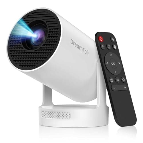 【Electric Focus】Mini Projector, Support 4K 1080P, 210 ANSI Portable Projector with WiFi and Bluetooth, Auto Keystone Correction Video Projector, Compatible with Smartphone,TV Stick,Laptop