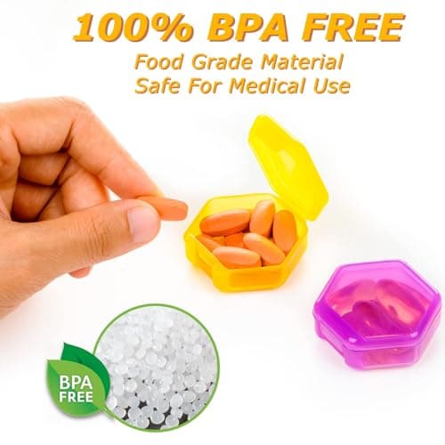 Monthly Pill Organizer 1-Time a-Day: 30 Day Pill Organizer with Labels, Portable Monthly Pill Box, Month Pill Holder for Vitamin, Medicine, Fish Oil, Supplements 4