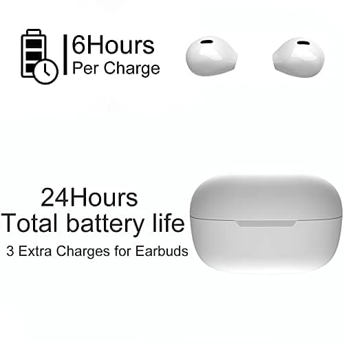 eleror Invisible Mini Wireless Bluetooth Earbuds, Small Semi in-Ear Earbuds for Work & Daily Use, Touch Control, Lightweight for Music & Audiobooks 7