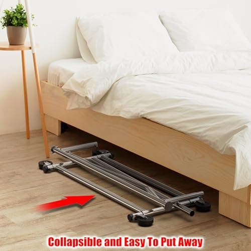 Simple Houseware Supreme Commercial Grade Clothing Garment Rack, Holds Up to 250 lbs, 50 to 75 Inches Extendable Rod, Chrome 7