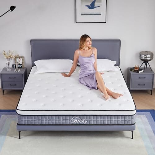Queen Mattress - 10 inches Gel Memory Foam Hybrid Mattress in a Box, Queen Size Mattress with Pocket Springs, Medium Firm, Pressure Relief & Motion Isolation, 365 Nights Trial, CertiPUR US Certified 6