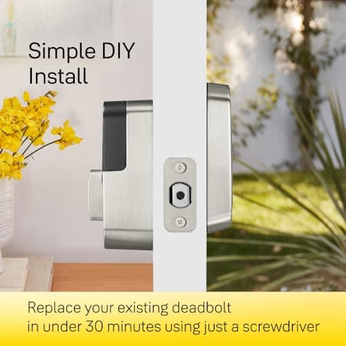 Yale Assure Lock 2 Touch Deadbolt, Satin Nickel Keyed Smart Entry Door Lock with Wi-Fi Connected Touchscreen Keypad and Fingerprint Scanner for Vacation Rental Hosts, YRD420-F-CB1-619 9