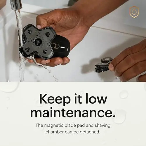 MANSCAPED® The Dome Shaver™ PRO Head Shaver for Bald Men – Five Rotary Blade Design with SkinSafe® & FlexAdjust Technology, Waterproof, USB-C & Wireless Charging Compatible with Travel Lock 5