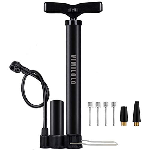 VIMILOLO Bicycle Pump, Bike Floor Pump Inflator for Presta and Schrader Valve Portable Tire Pumps for Ball Bike Pumps