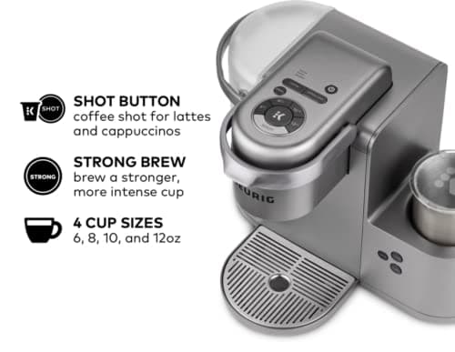 Keurig K-Cafe C Single Serve K-Cup Pod Coffee, Latte and Cappuccino Maker, Nickel 3