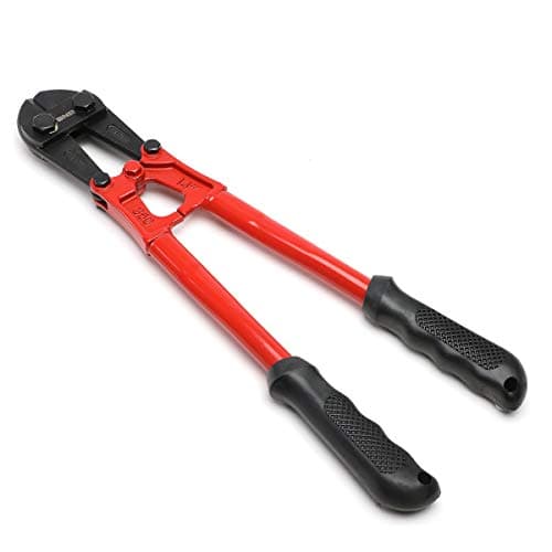DNA Motoring TOOLS-00076 14 inch Bolt Cutter - 1/4 in. Jaw Opening Bolt Cutting Tool w/Tubular Steel Handle, Angled Grips, Painted Surface Finish 6