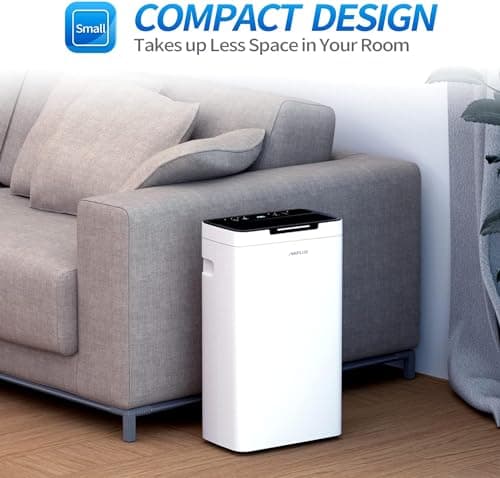 AIRPLUS 1,500 Sq. Ft Dehumidifier for Basement, 30 Pints Powerful Dehumidifier for Home, Large Rooms, Bedrooms, Sufficient Capacity Water Tank with Drain Hose (AP2011N) 8
