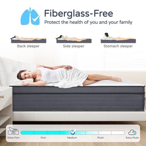 SIMARTH Mattress Memory Foam Hybrid Mattress with Motion Isolation and Pressure Relief, Strong Edge Support, Pocket Spring Full Size Mattress in a Box (10 Inch, Full) 5