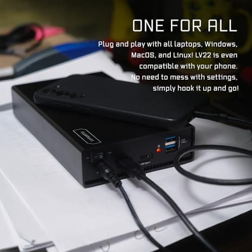 compatily LV22 28TB USB-C 10Gbps External HDD and HUB – Portable Enterprise Hard Drive for Professional Media Creators and Work from Home Office Professionals (with Enterprise HDD, 28TB) (Renewed) 6