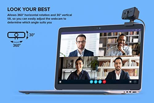 Creative Live! Cam Sync 1080p V2 Full HD Wide-Angle USB Webcam with Auto Mute and Noise Cancellation for Video Calls, Improved Dual Built-in Mic, Privacy Lens Cap, Universal Tripod Mount… 7