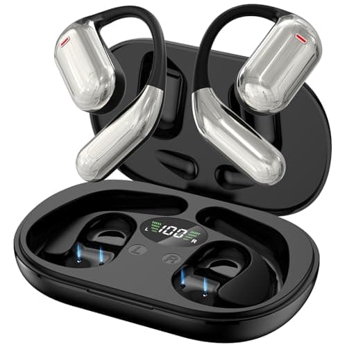 Mosyxe AI Translation Earbuds Real Time 144 Language Translator Earbuds for iPhone and Android Translation Headphones Translating Device for Travel Business Learning with Charging Case