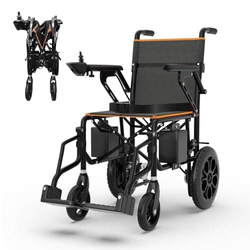 SecretSun Electric Wheelchairs for Adults Outdoor Living Room Lawn Bumpy Road Counrtyard Park City Road Speed Bump 12Uphill Angle,500W,15 Miles Folding Portable Lightweight - Black